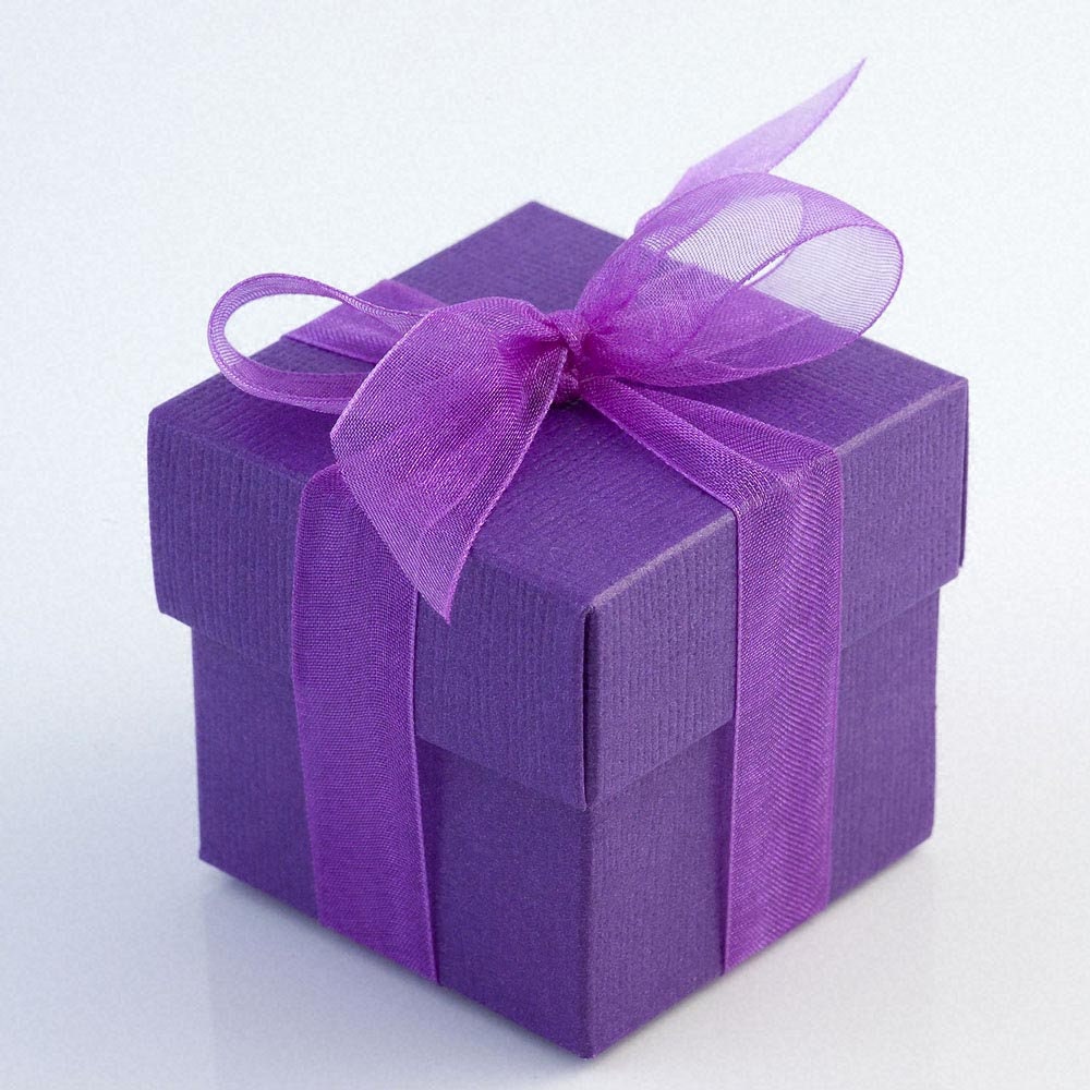 Silk Purple Wedding Favor Boxes Gamme Luxury DIY Party Gift Etsy