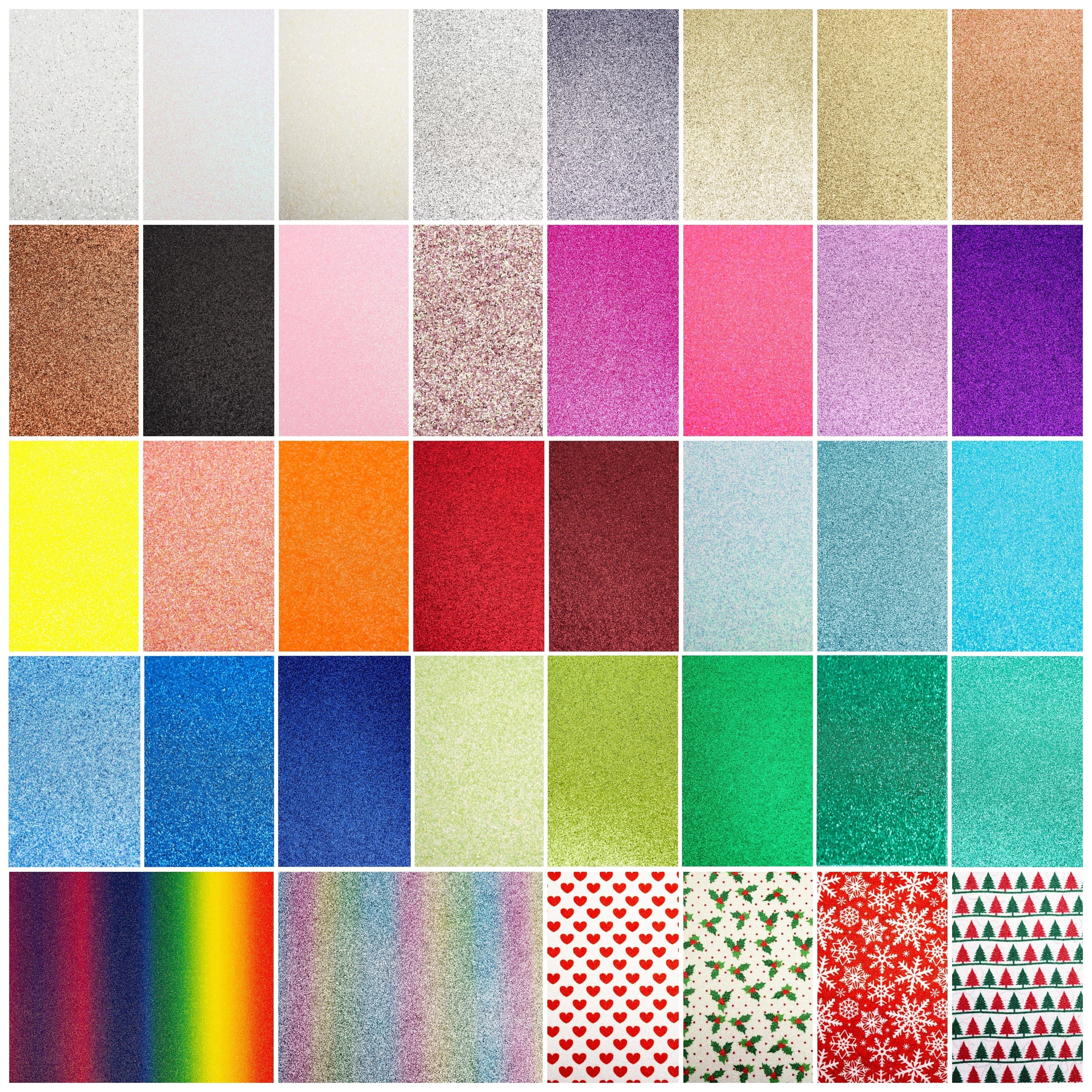 Glitter Cardstock Paper, 60 Sheets 20 Colors, Colored Cardstock for Cricut,  Premium Glitter Paper for Crafts, A4 Glitter Card Stock for DIY Projects