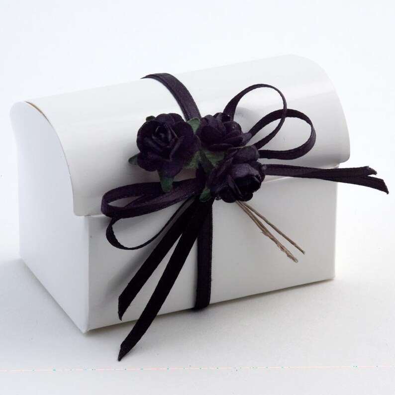 Glossy White Wedding Favour Boxes Luxury Party/christening Etsy UK