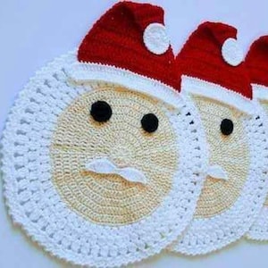 2-Pack Christmas Snowman Trivets - Woven Cotton Pot Holders For Holiday Kitchen
