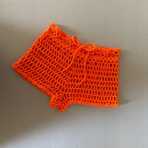 Crochet shorts pattern women Mini shorts written photo tutorial PDF Bikini cover up shorts pattern Beach micro shorts Summer shorts pattern