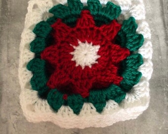 Granny square DIY Coaster flower crochet pdf pattern How to afghan square coaster Blanket pattern crochet motif beginners crochet Garust