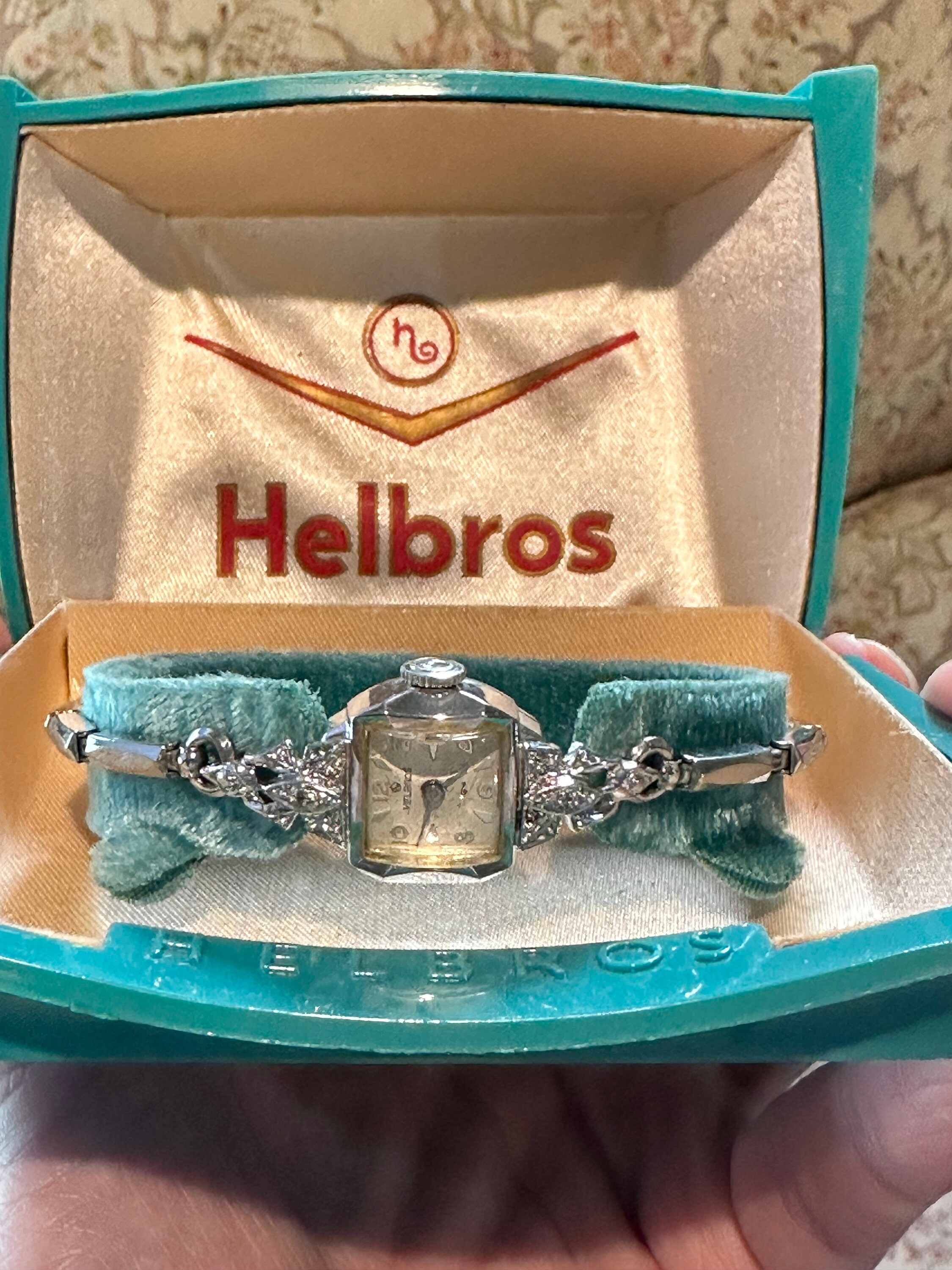 HELBROS 10K Rolled Gold Vintage 50s Ladies Cocktail Watch Gold Helbros Watch - Etsy main image 3