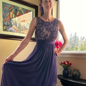 chinese dress ladies Teneal Lace-Up Back Maxi Dress Plum– Selfie Leslie