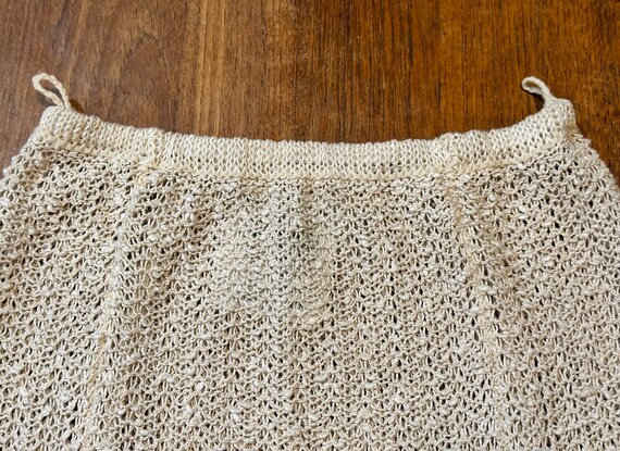 Vonnie Reynold’s Irish Linen 2 Pc. Ecru Knit Skir… - image 7