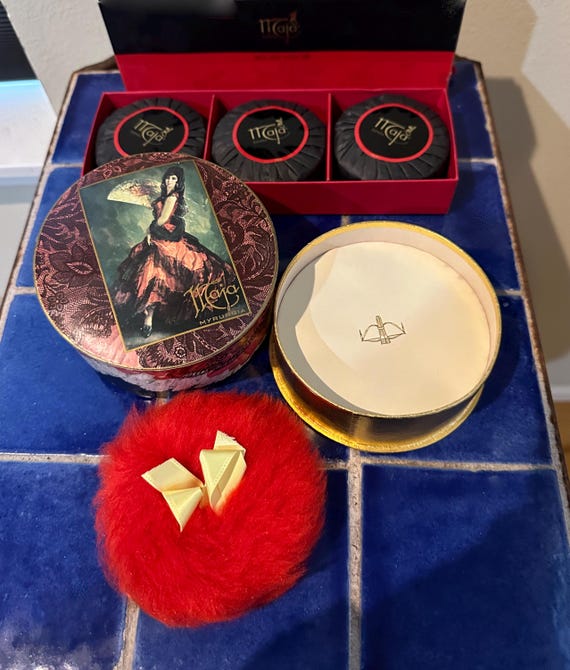 Vintage Maja by Myrurgia Espana Fragrance - Perfume, Talcum Powder