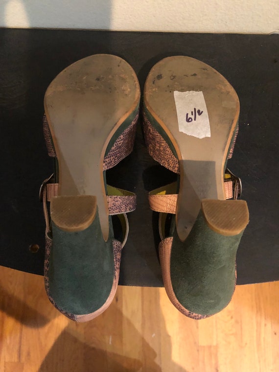 Farylrobin 1940s Style Platform Open Toe Pumps in… - image 4