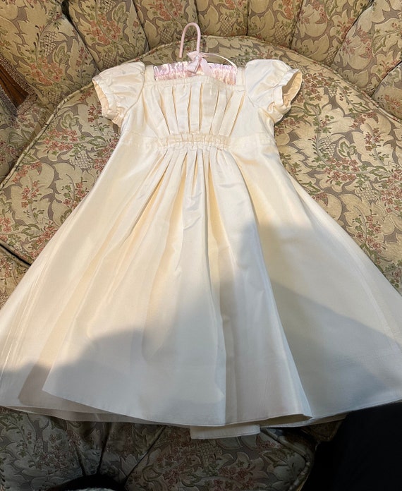 Creamy Dupioni Silk Crewcuts Girls Dress - Sz 2T