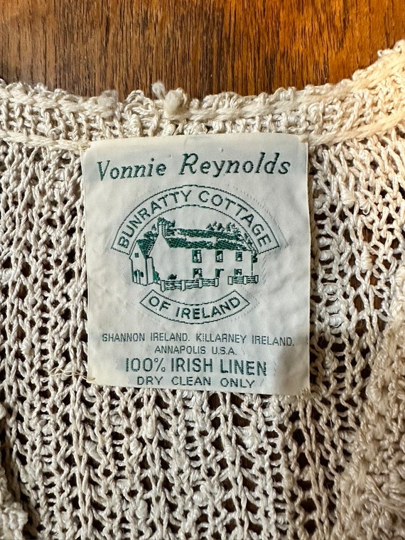 Vonnie Reynold’s Irish Linen 2 Pc. Ecru Knit Skir… - image 5