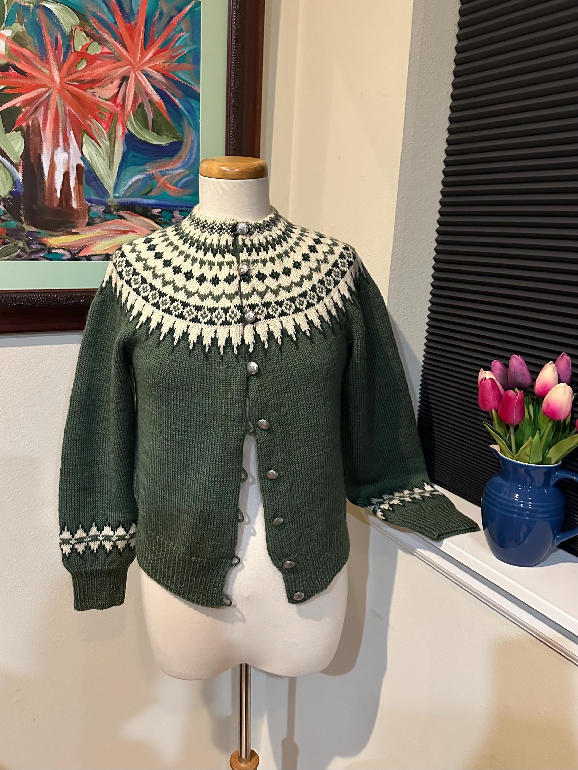 ウィリアム・シュミット作 ノルウェージャンセーター（グリーン