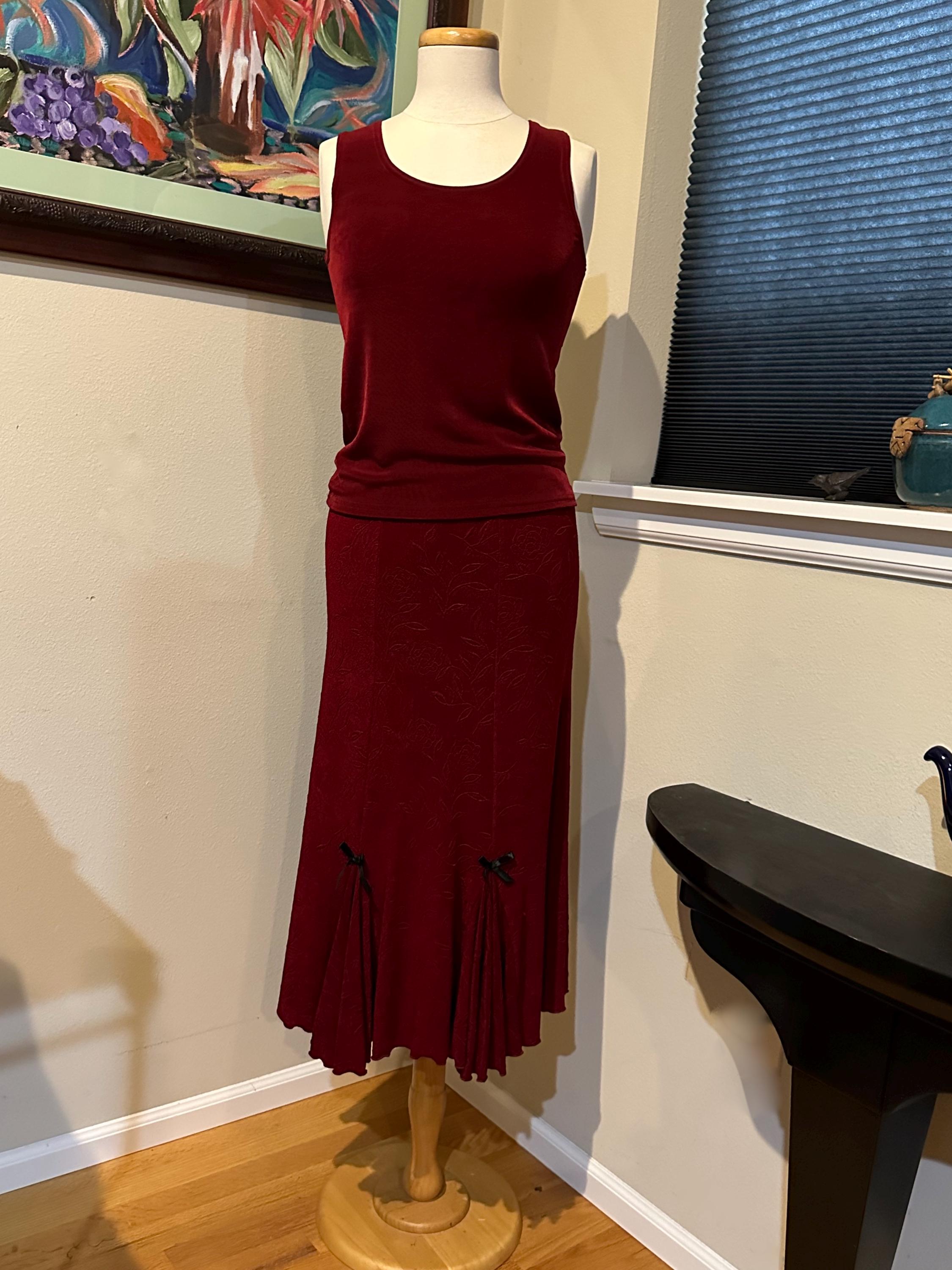 45rpm& フラワー抜染タンクトップ 赤茶1 【レディース】 Beverly Cinch Front Cami