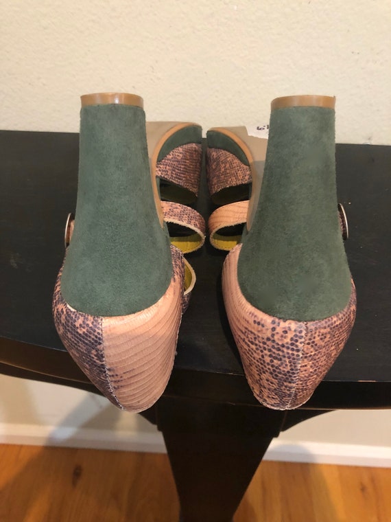 Farylrobin 1940s Style Platform Open Toe Pumps in… - image 5