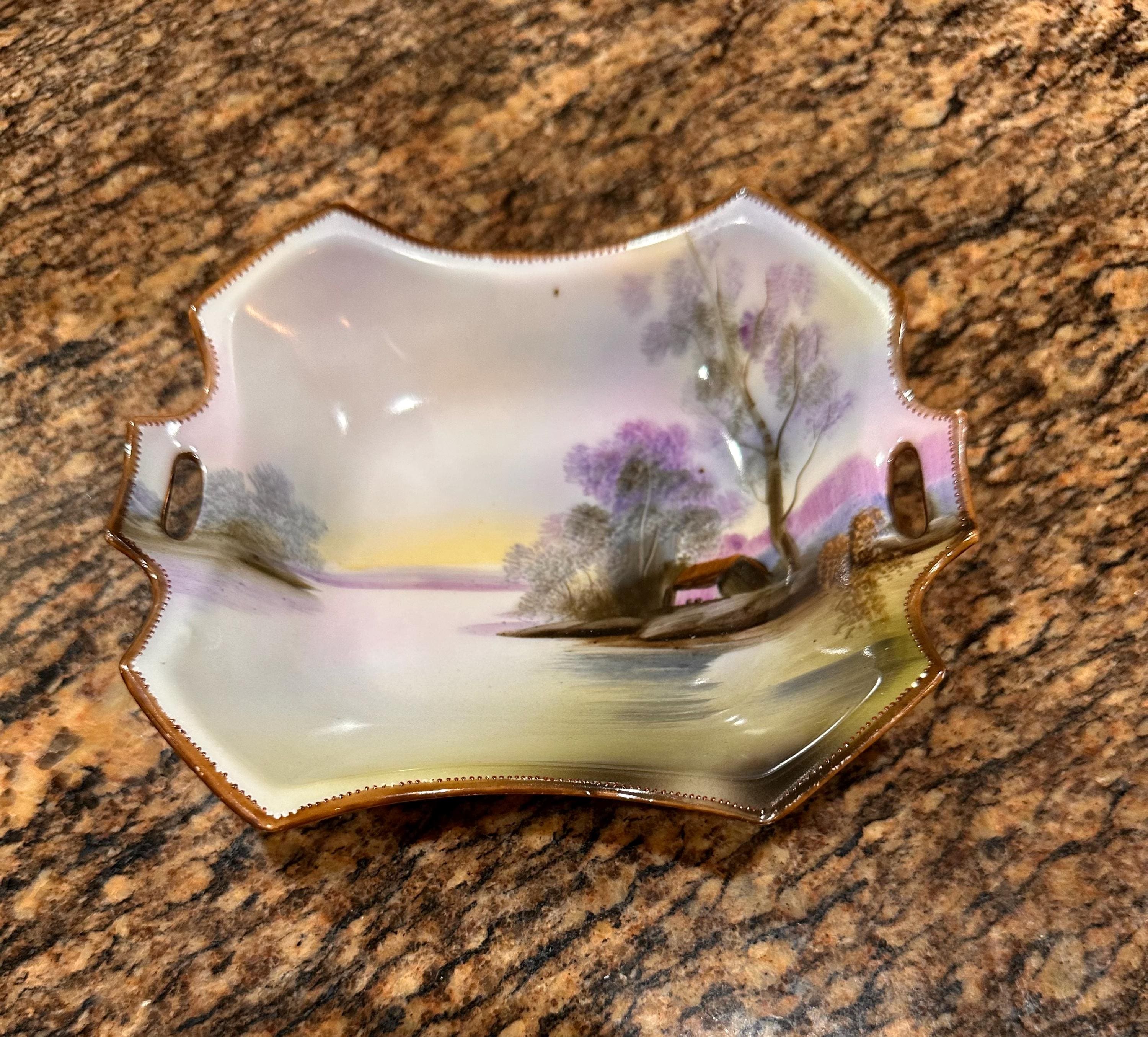 Noritake 手描き 風景画 皿 直径30cm Noritake 手描き 風景画 皿 直径30cm Noritake 手描き 風景画 皿 直径30cm