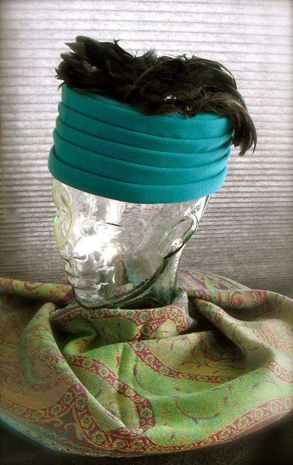 Important Hats By Mindy Fradkin Feather Beret by Couture Hat Designer Mindy Fradkin of  main image 2