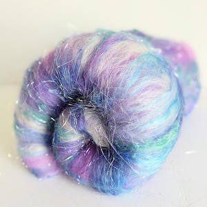 Colorful Art Batt,  Merino Batt,  Spinning Art Batt,  Art Yarn,  Spinning Wool,  Spinning,  Felting Fiber, Art Batt,  BFL,  Corriedale