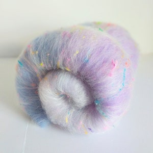 Spring Carded Batt,  Merino Fibers,  Spinning Art Batt,  Art Yarn,  Spinning Wool,  Spinning ,  Gradient Colors,  Felting Fiber, Art Batt