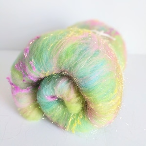 Colorful Art Batt,  Merino Batt,  Spinning Art Batt,  Art Yarn,  Spinning Wool,  Spinning,  Felting Fiber, Art Batt,  BFL,  Corriedale