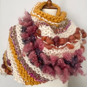 Winter Wear - Soft Knitted Warm Mustard Acrylic Women Shawl main image 0