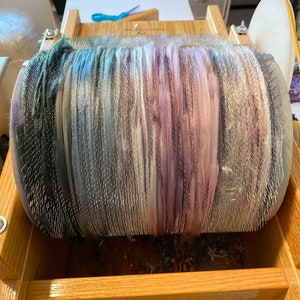 Ombre Colors Art Batt, Merino Wool Batt, Spinning Fibers for Art Yarn, Art Yarn, Spinning Wool, Felting Fiber, Art Batt, Weaving Fibers bild 4