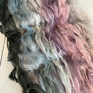 Ombre Colors Art Batt, Merino Wool Batt, Spinning Fibers for Art Yarn, Art Yarn, Spinning Wool, Felting Fiber, Art Batt, Weaving Fibers bild 8