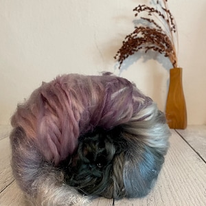 Ombre Colors Art Batt, Merino Wool Batt, Spinning Fibers for Art Yarn, Art Yarn, Spinning Wool, Felting Fiber, Art Batt, Weaving Fibers bild 2