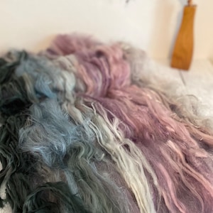Ombre Colors Art Batt, Merino Wool Batt, Spinning Fibers for Art Yarn, Art Yarn, Spinning Wool, Felting Fiber, Art Batt, Weaving Fibers bild 5