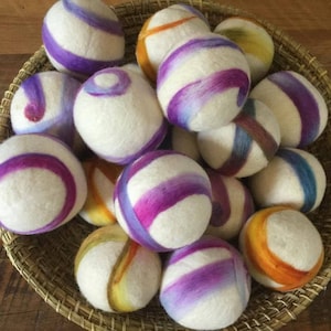 Natural Wool Dryer Balls (Set of 3): Chemical-Free Laundry