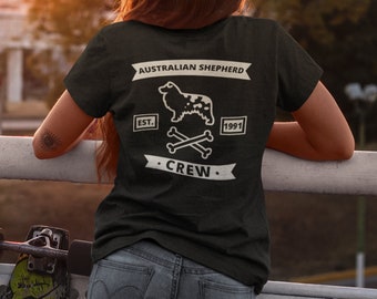 Aussie Love T-Shirt for Dog Lovers - Australian Shepherd Tee for Aussie Moms and Dads