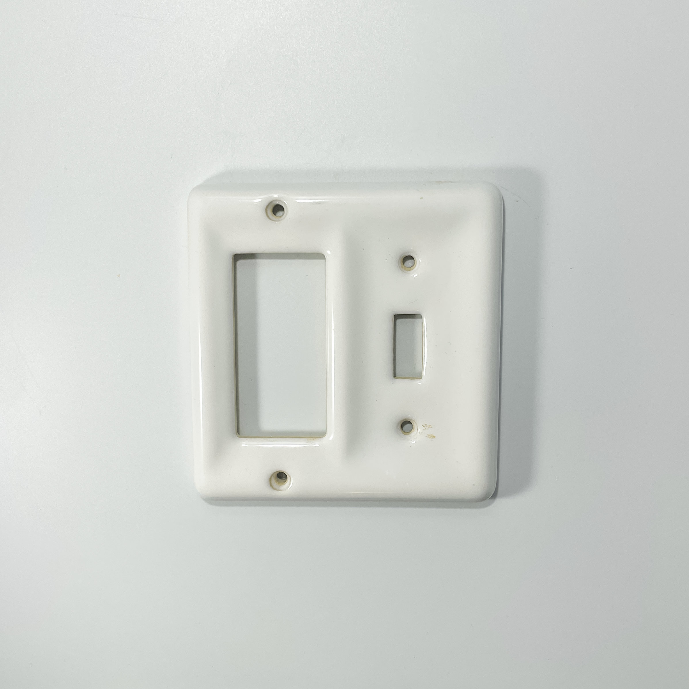 Vintage White Ceramic Outlet Covers / Switch Plate Covers Etsy