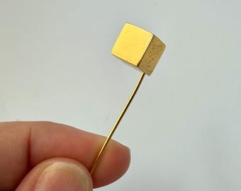 Broche de barra dorado Trifari de los años 60: joyería de fantasía MCM