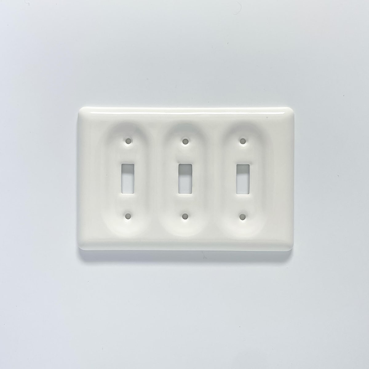 Vintage-Style White Ceramic Outlet Covers / Light Switch Plate Covers