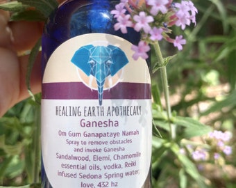 Ganesha remove obstacles essential oil spray