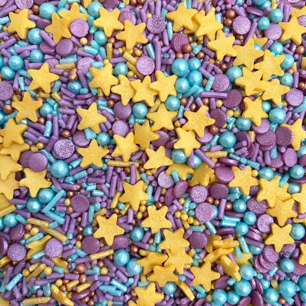 Mélange à saupoudrer Aladdin inspiré de la princesse Jasmine. Sprinkles, Décoration de gâteaux, Sprinkles pour cupcakes | Balade en tapis magique