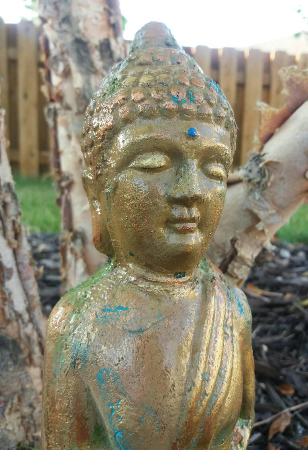 Meditating Buddha Statue 10 Cement Garden Buddha | Etsy