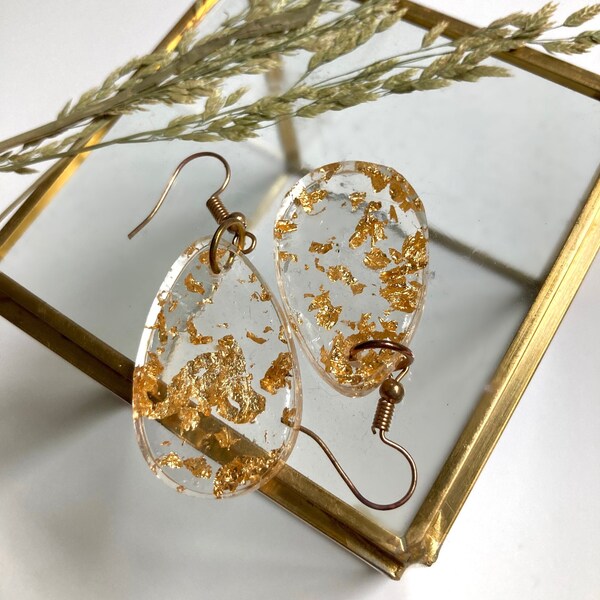 Gold Flake Resin Etsy