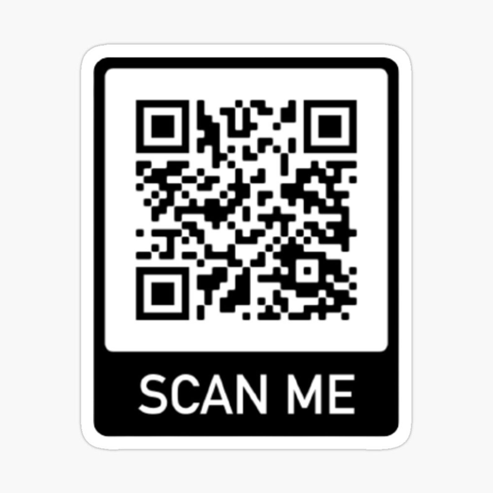 Rick Roll QR Code Sticker QR Code Stickers Sticker for | Etsy