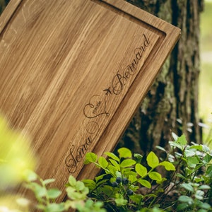 Wood Board Custom Chopping Cutting Engraved Large Personalized Oak Charcuterie