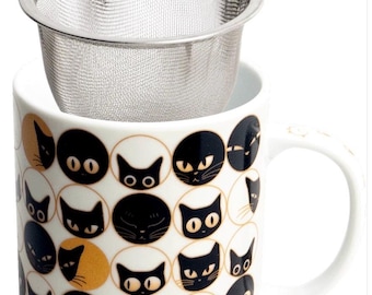 Cat Tea Mug with filter