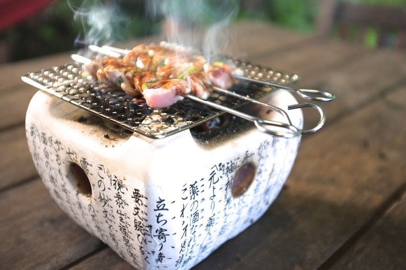 Japanese Hibachi Konro Grill / BBQ For Tabletop Indoor use Etsy
