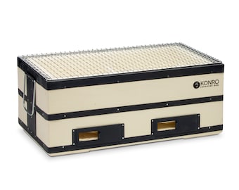 Hand Carved Japanese Solid Block LARGE Konro Grill (4-6) People) - 8KG