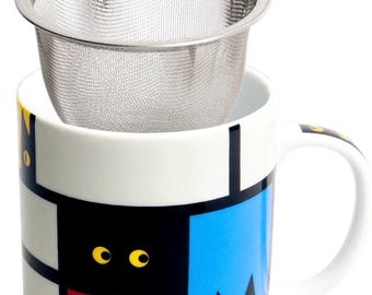 Cat Tea Mug with filter