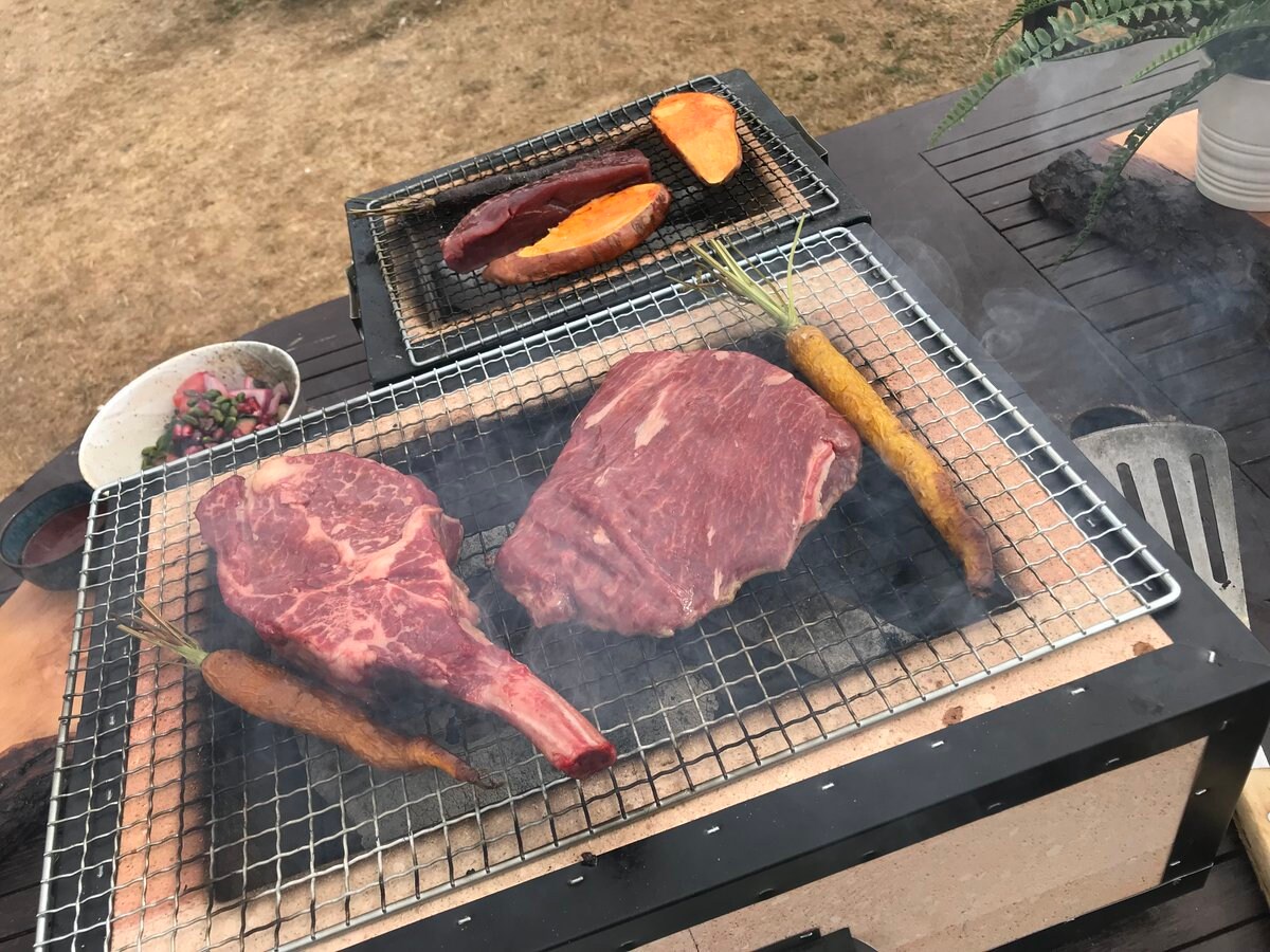 Medium Japanese Konro Grill SALE / Hibachi Grill / Diatomite Etsy UK