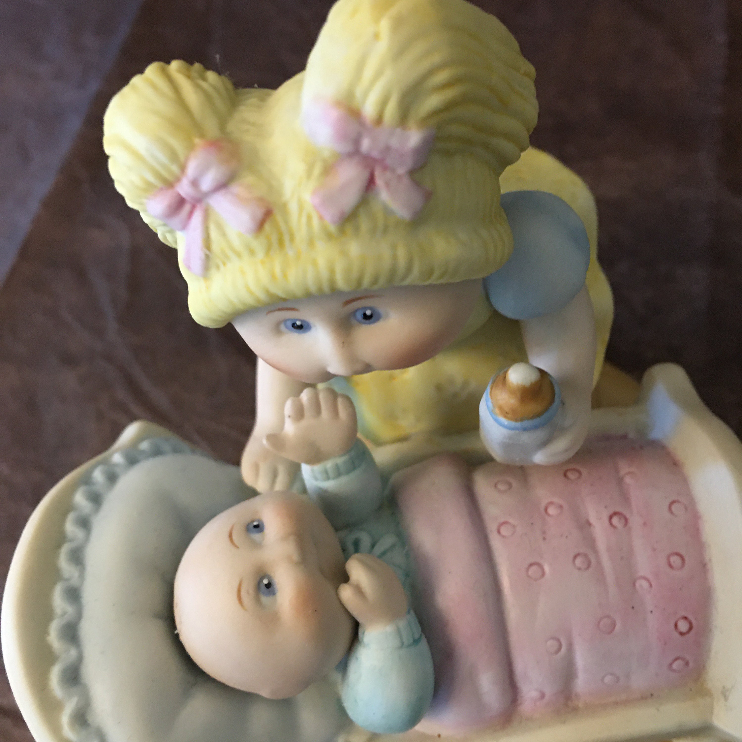 Vintage Cabbage Patch kids ceramic figurine. Bisque porcelain Etsy