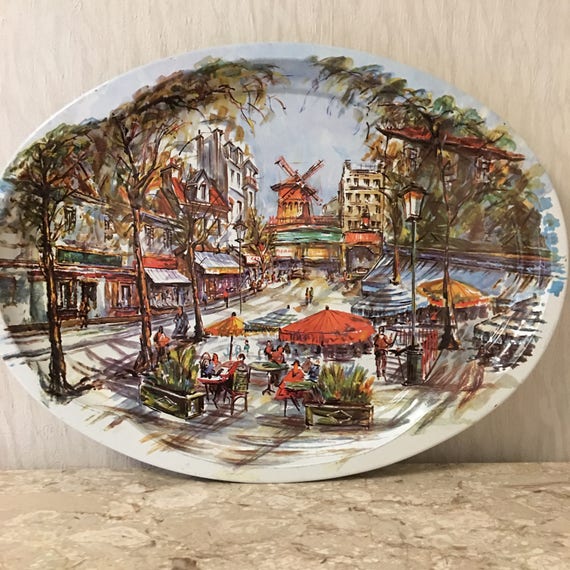 Daher Decorated Ware Large Serving Tray 1971 Made In Etsy