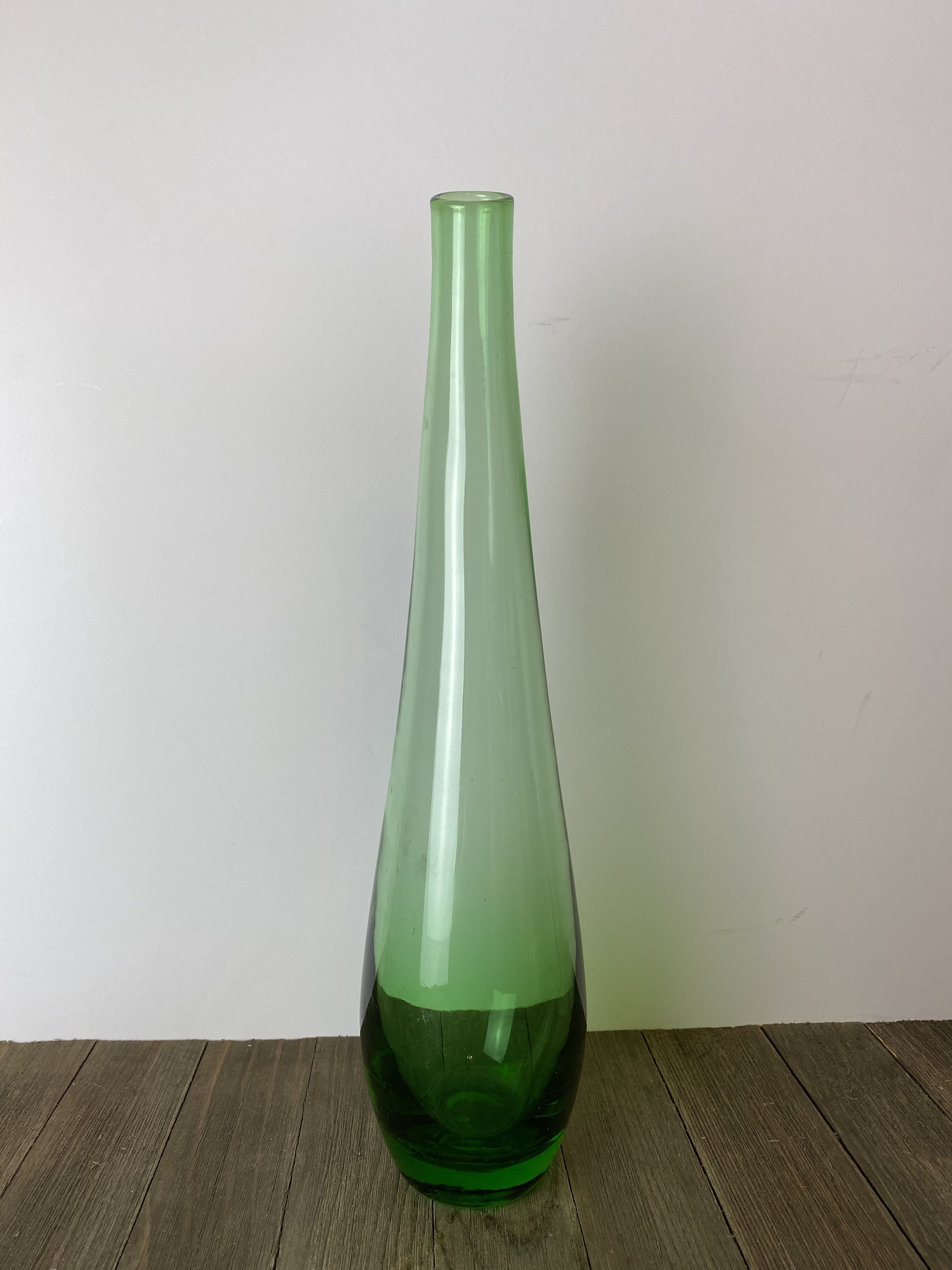 Vintage IKEA Green Vase Art Glass Handmade Single Stem or Etsy