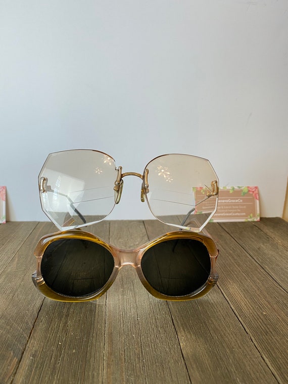 Vintage Reading Glasses Bifocals and Sunglasses, … - image 1