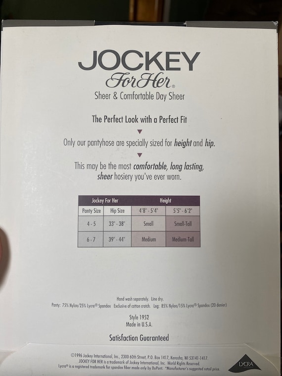 Vintage Jockey For Her Control Top Panty NOS Vintage … Gem