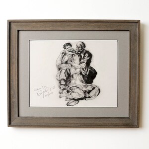 Madonna Doni Decorative Print Pencil Drawing Renaissance Etsy