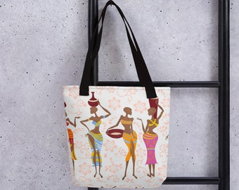 Unique carry on bag emblazoned with traditional african art: Sisi Gorimamapa Volume I