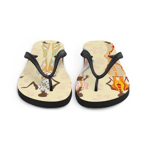 Fun and durable flip flops with unique nigerian art design: Sisi Gorimampa Volume VIII cultural african art image 5